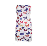 Aesthetic Butterfly Mini Dress