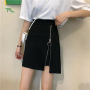 Black Zipper Skirt