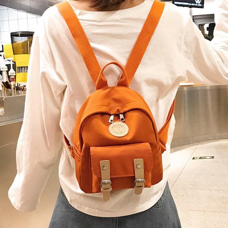 are mini backpacks in style Kawaii Buckle Mini Backpack