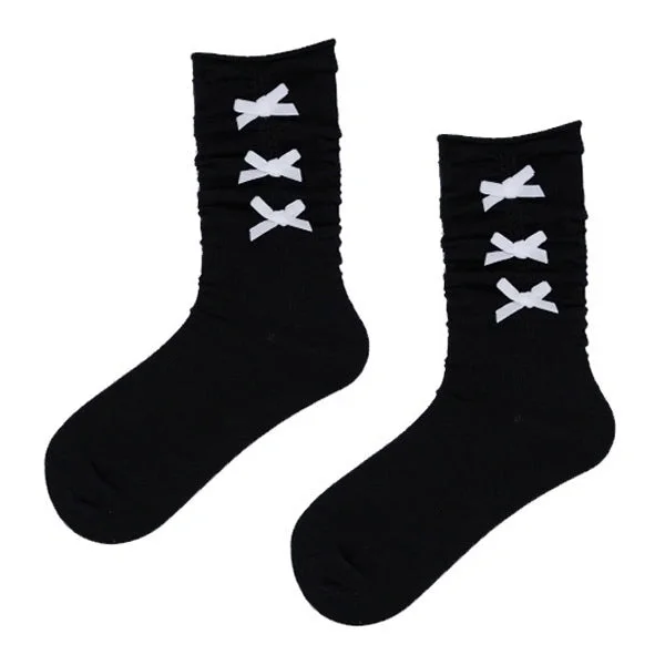Coquette Aesthetic Bows Socks — view 2 Coquette Aesthetic Bows Socks — view 2