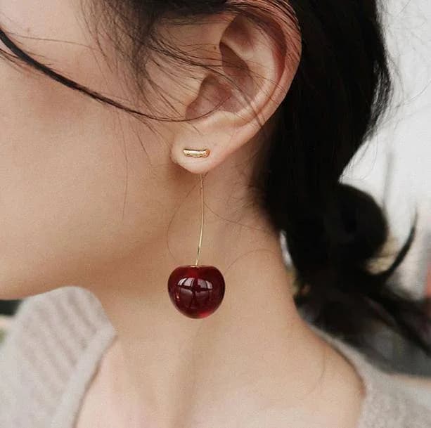 Sweet Cherry Earrings — view 2 Sweet Cherry Earrings — view 2