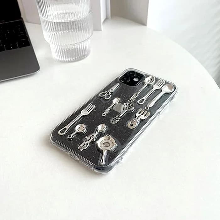 Cutlery Set iPhone Case — view 2 Cutlery Set iPhone Case — view 2