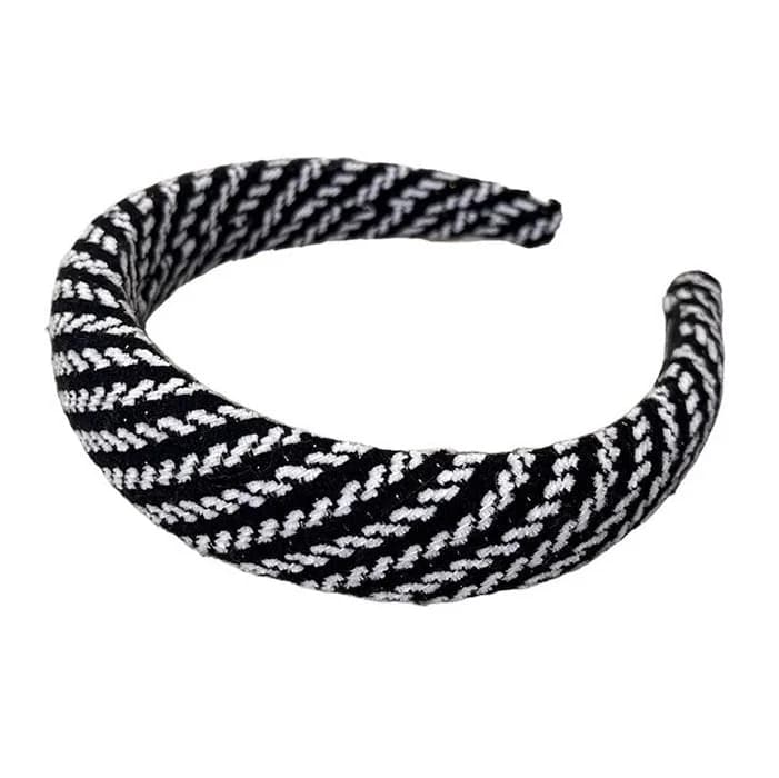 Preppy Plaid Tweed Headband — view 2 Preppy Plaid Tweed Headband — view 2
