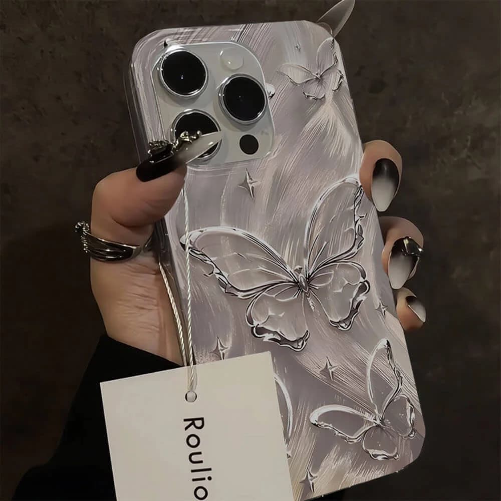 Fairy Grunge Butterfly iPhone Case — view 2 Fairy Grunge Butterfly iPhone Case — view 2
