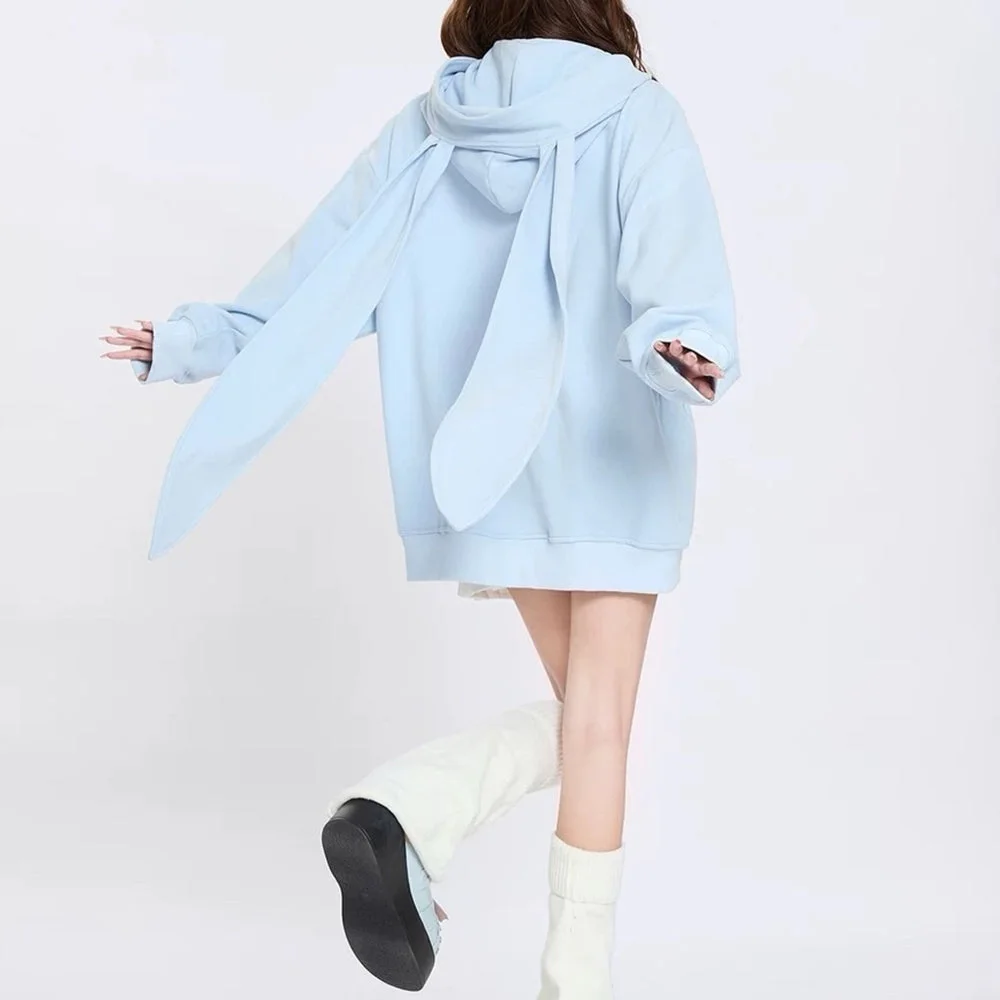 Star Girl Aesthetic Bunny Ears Hoodie — view 3 Star Girl Aesthetic Bunny Ears Hoodie — view 3