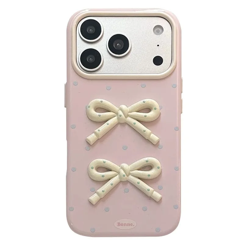 Pastel Bows iPhone Case — view 1 Pastel Bows iPhone Case — view 1