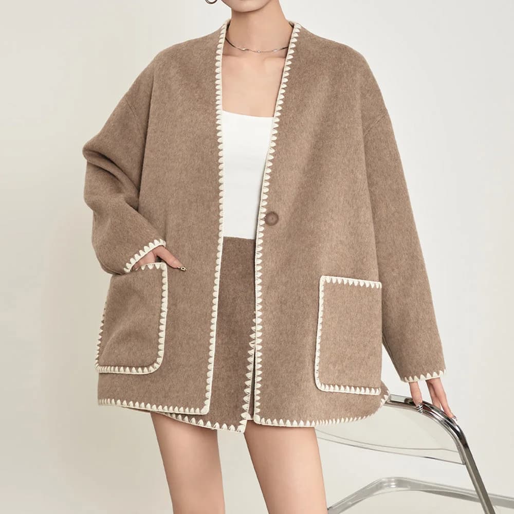 Caramel Top & Skirt Co-Ord — view 2 Caramel Top & Skirt Co-Ord — view 2