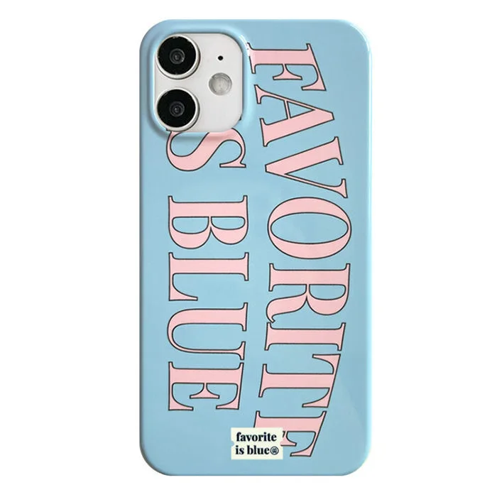 Favorite Is Blue iPhone Case — view 1 Favorite Is Blue iPhone Case — view 1