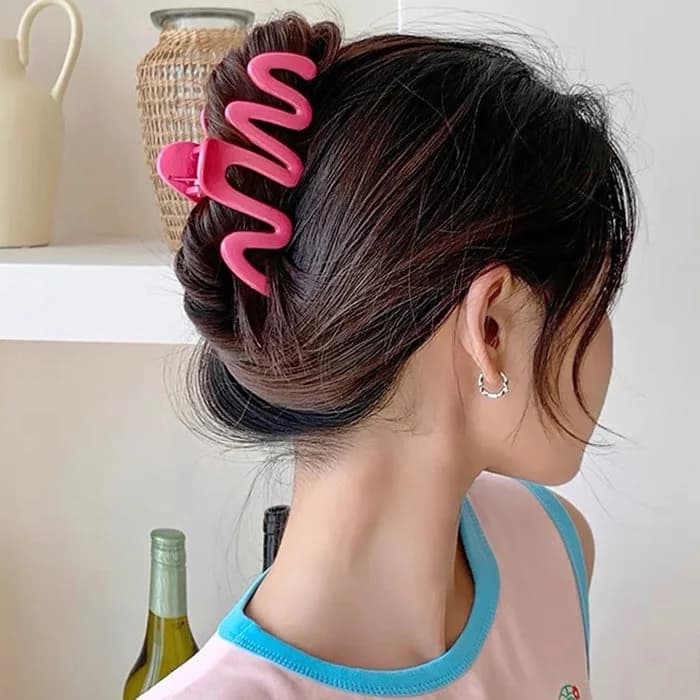 Colorful Wave Hair Claw — view 2 Colorful Wave Hair Claw — view 2