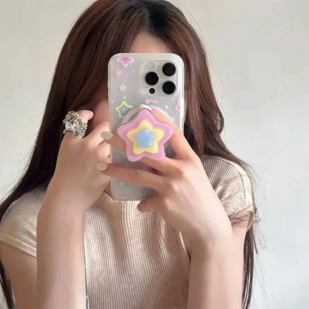 Pastel Star Phone Holder — view 2 Pastel Star Phone Holder — view 2