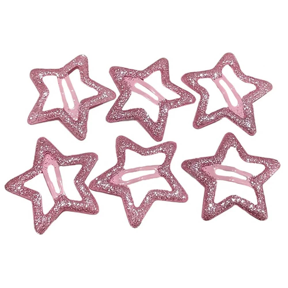 Y2K Glitter Star Hair Clips — view 2 Y2K Glitter Star Hair Clips — view 2