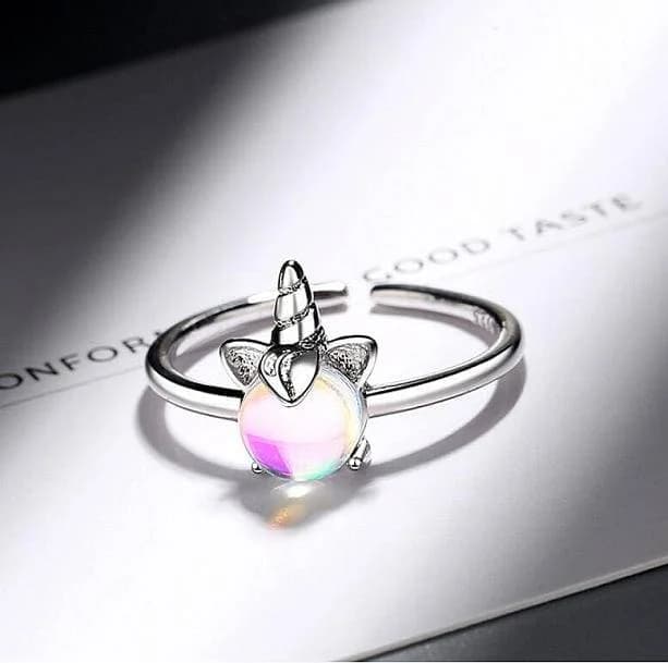 Unicorn Moonstone Ring — view 2 Unicorn Moonstone Ring — view 2