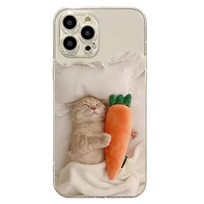 Cat & Carrot iPhone Case — view 1 Cat & Carrot iPhone Case — view 1