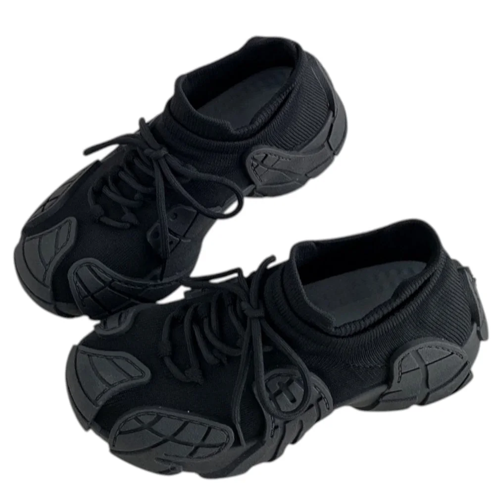 Future World Chunky Sneakers in Black — view 2 Future World Chunky Sneakers in Black — view 2