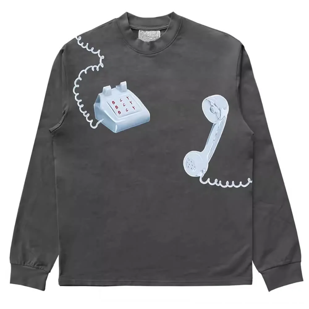 Old School Phone Aesthetic Sweatshirt — view 2 Old School Phone Aesthetic Sweatshirt — view 2