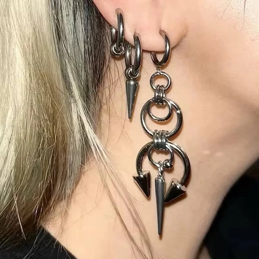 The Problem Child Spike Earrings — view 2 The Problem Child Spike Earrings — view 2