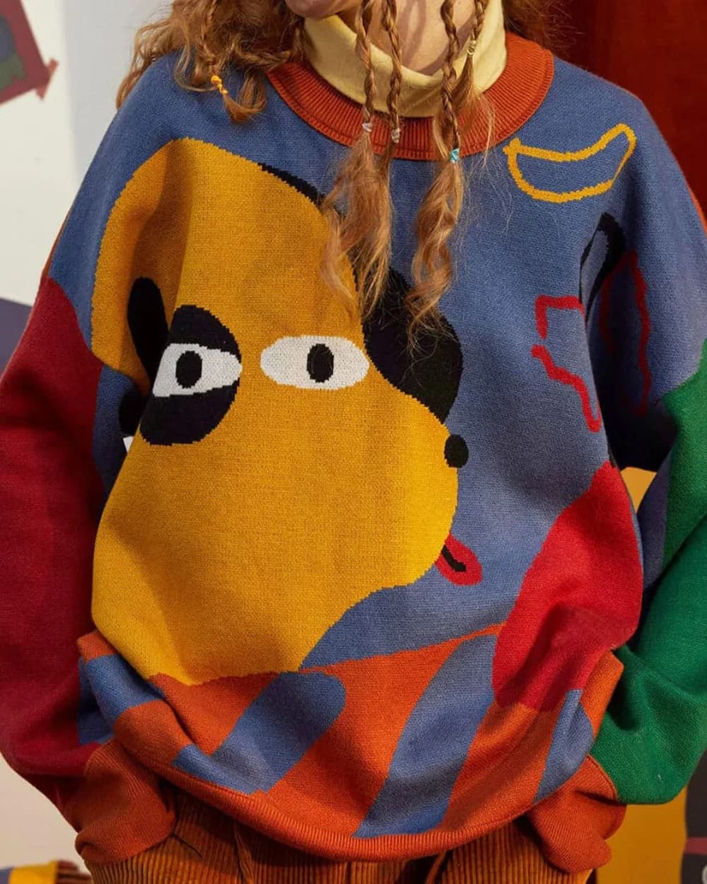Oversized Hungry Dog Sweater — view 3 Oversized Hungry Dog Sweater — view 3