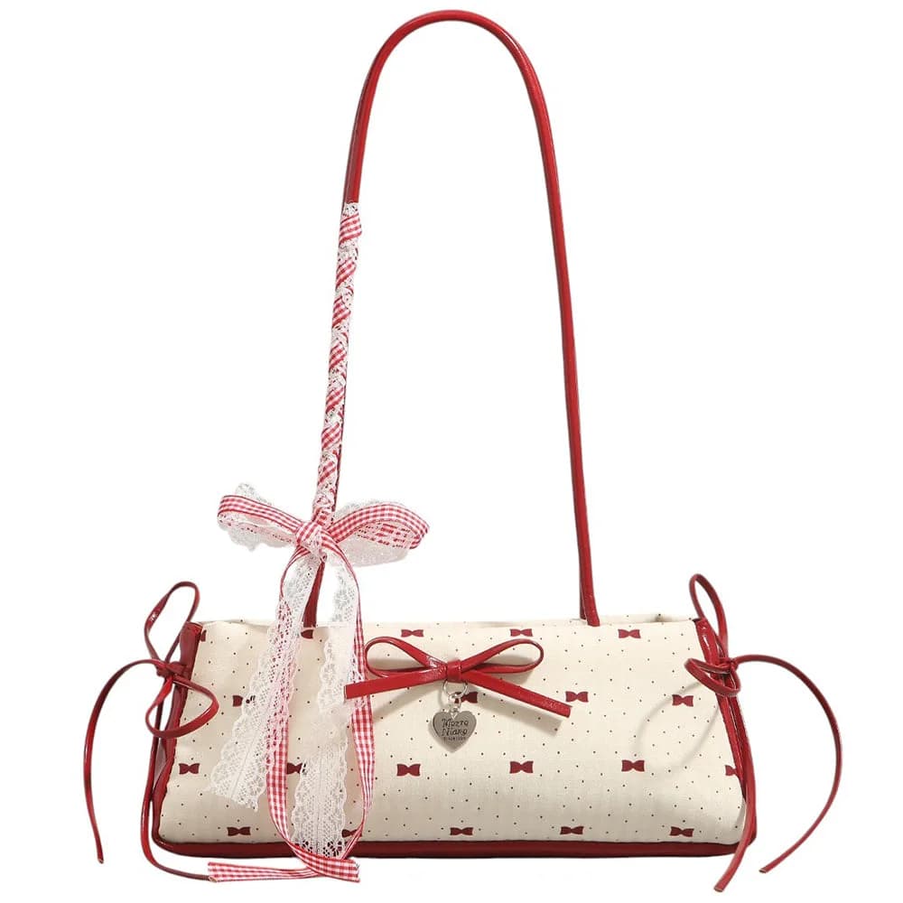 Coquette Charm Bow Shoulder Bag — view 1 Coquette Charm Bow Shoulder Bag — view 1
