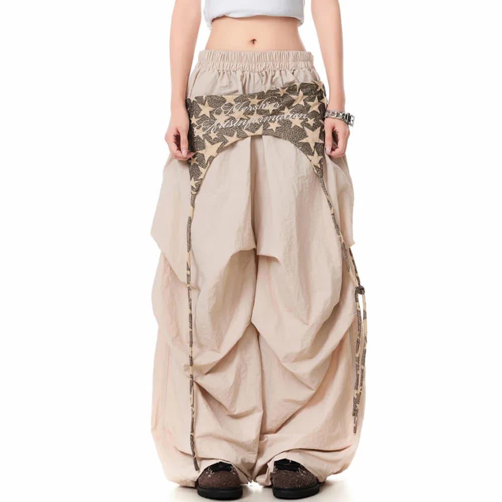 Star Girl Layered Baggy Pants — view 2 Star Girl Layered Baggy Pants — view 2