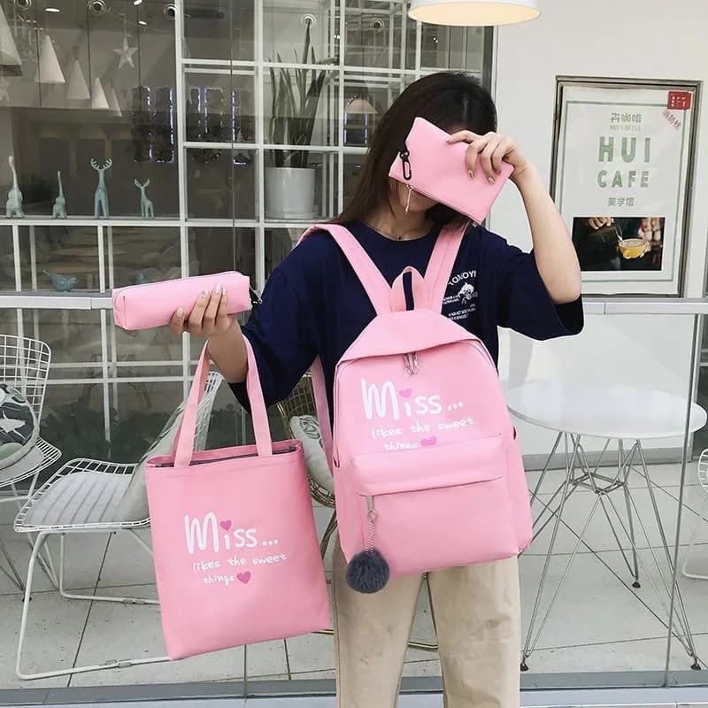 Kawaii Miss Backpack Set — view 2 Kawaii Miss Backpack Set — view 2