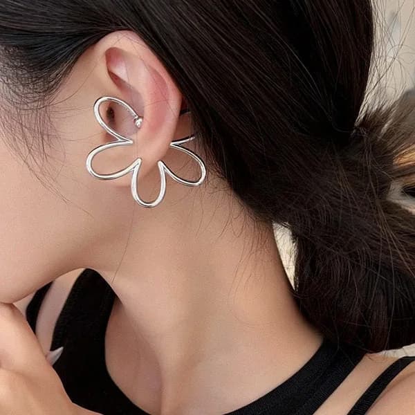 Flower Ear Cuff — view 2 Flower Ear Cuff — view 2