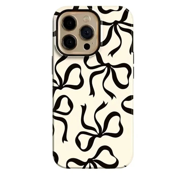 Black Bows iPhone Case — view 1 Black Bows iPhone Case — view 1