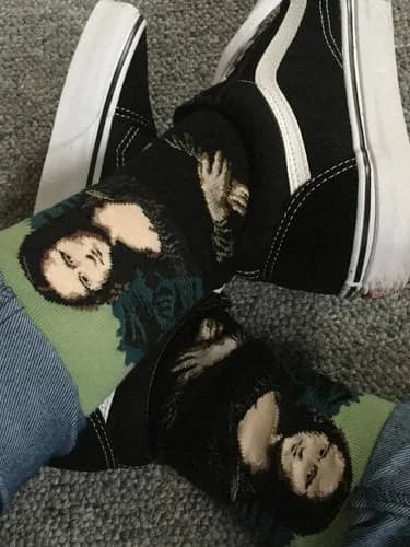 Mona Lisa Da Vinci Socks — view 2 Mona Lisa Da Vinci Socks — view 2