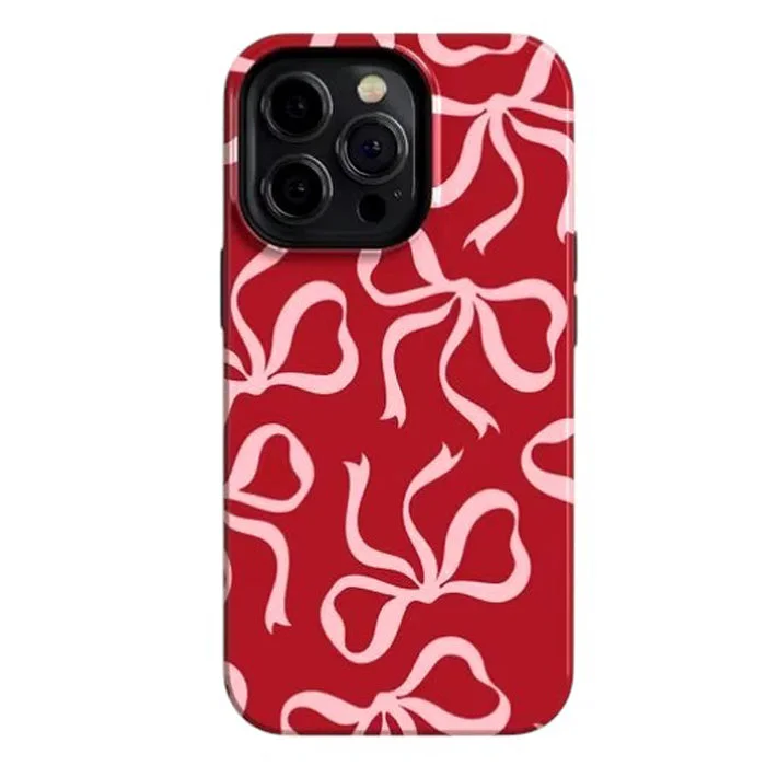 Soft Girl Bow Pattern iPhone Case — view 2 Soft Girl Bow Pattern iPhone Case — view 2