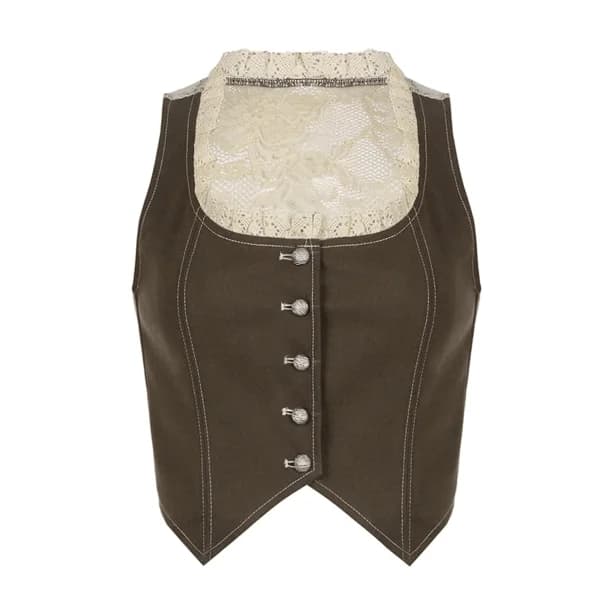 Vintage Corset Crop Top — view 1 Vintage Corset Crop Top — view 1