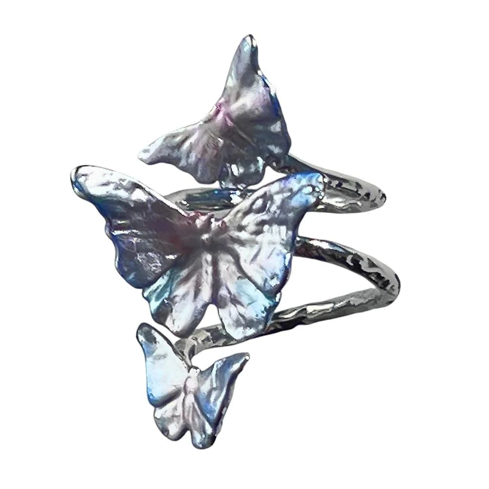 Butterfly Iridescent Ring — view 1 Butterfly Iridescent Ring — view 1