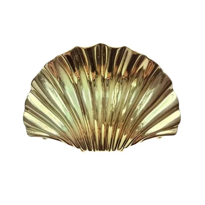 Shell Gold Hair Claw — view 2 Shell Gold Hair Claw — view 2