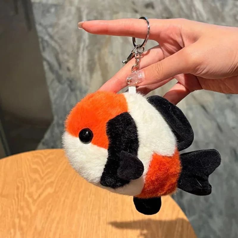 Kawaii Plush Koi Fish Keychain — view 2 Kawaii Plush Koi Fish Keychain — view 2