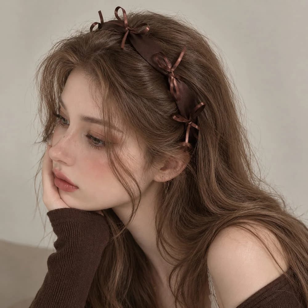 Coquette Bow Ribbon Headband — view 2 Coquette Bow Ribbon Headband — view 2