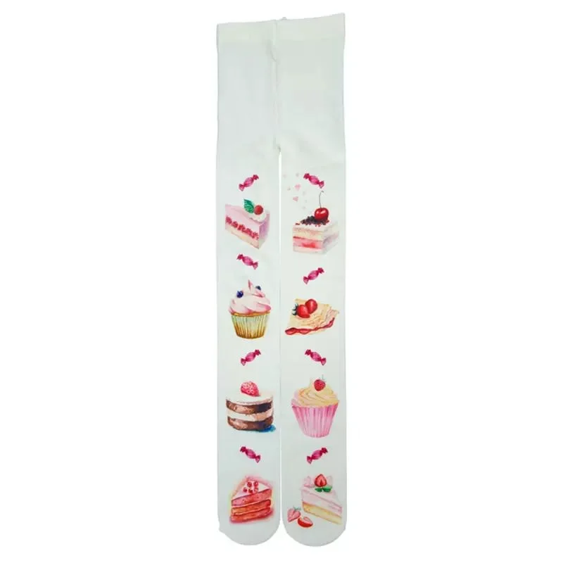 Cake Print Tights — view 1 Cake Print Tights — view 1