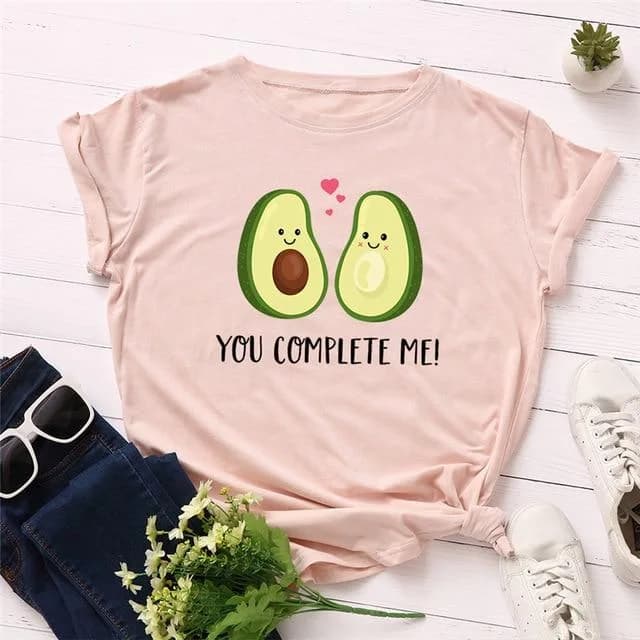 You Complete Me Avocado T-Shirt — view 3 You Complete Me Avocado T-Shirt — view 3