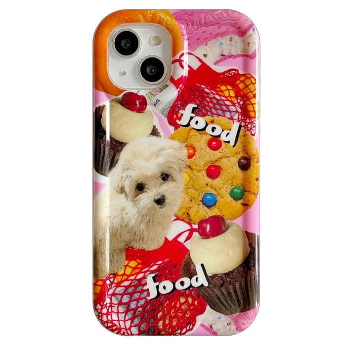 Dog & Desserts iPhone Case — view 1 Dog & Desserts iPhone Case — view 1