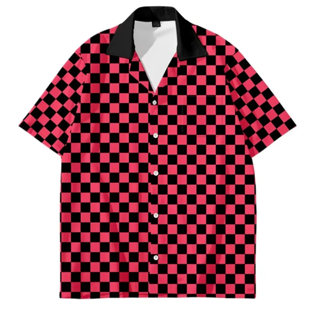 Oversized Checkered Button-Up Shirt — view 2 Oversized Checkered Button-Up Shirt — view 2