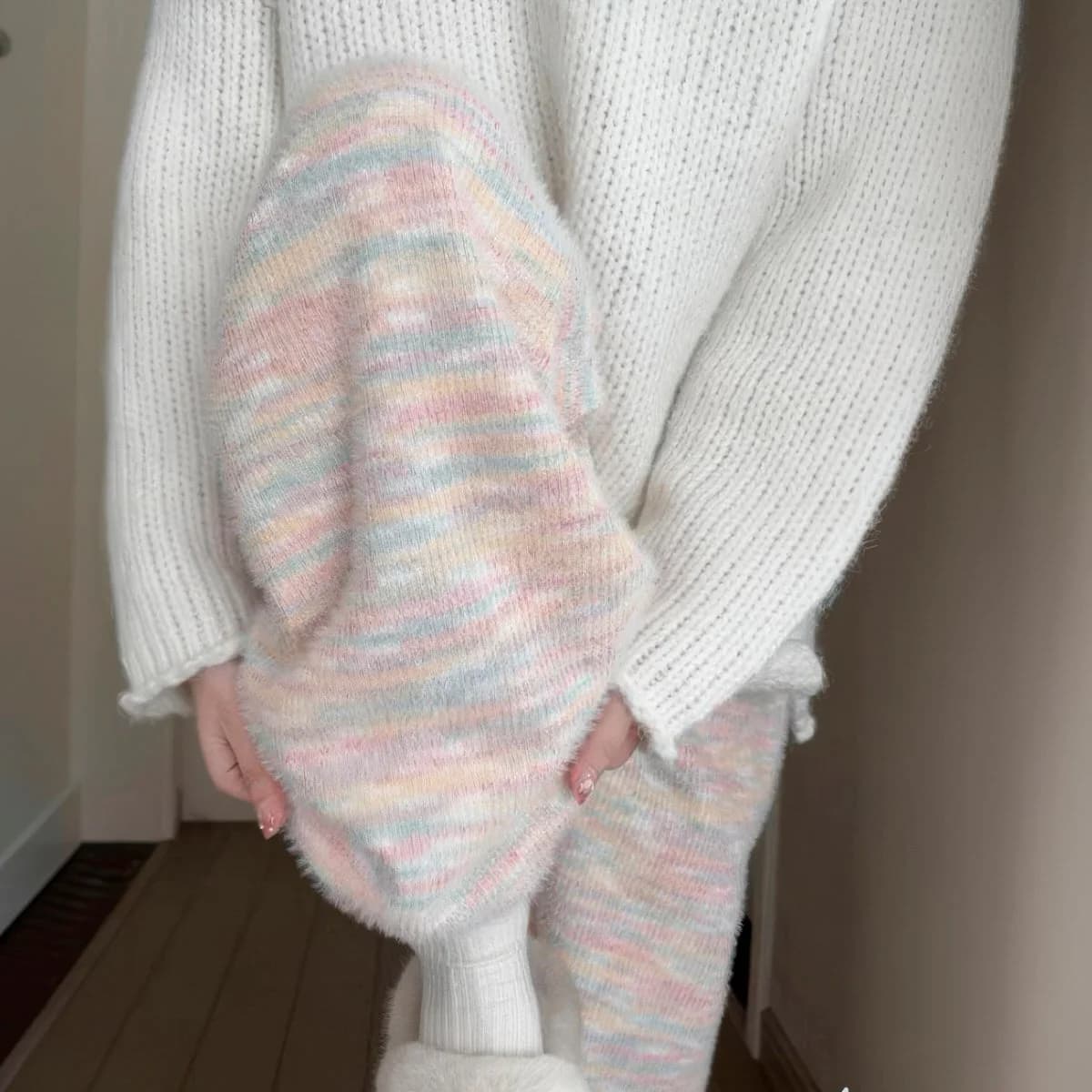 Cotton Candy Knit Pants — view 1 Cotton Candy Knit Pants — view 1