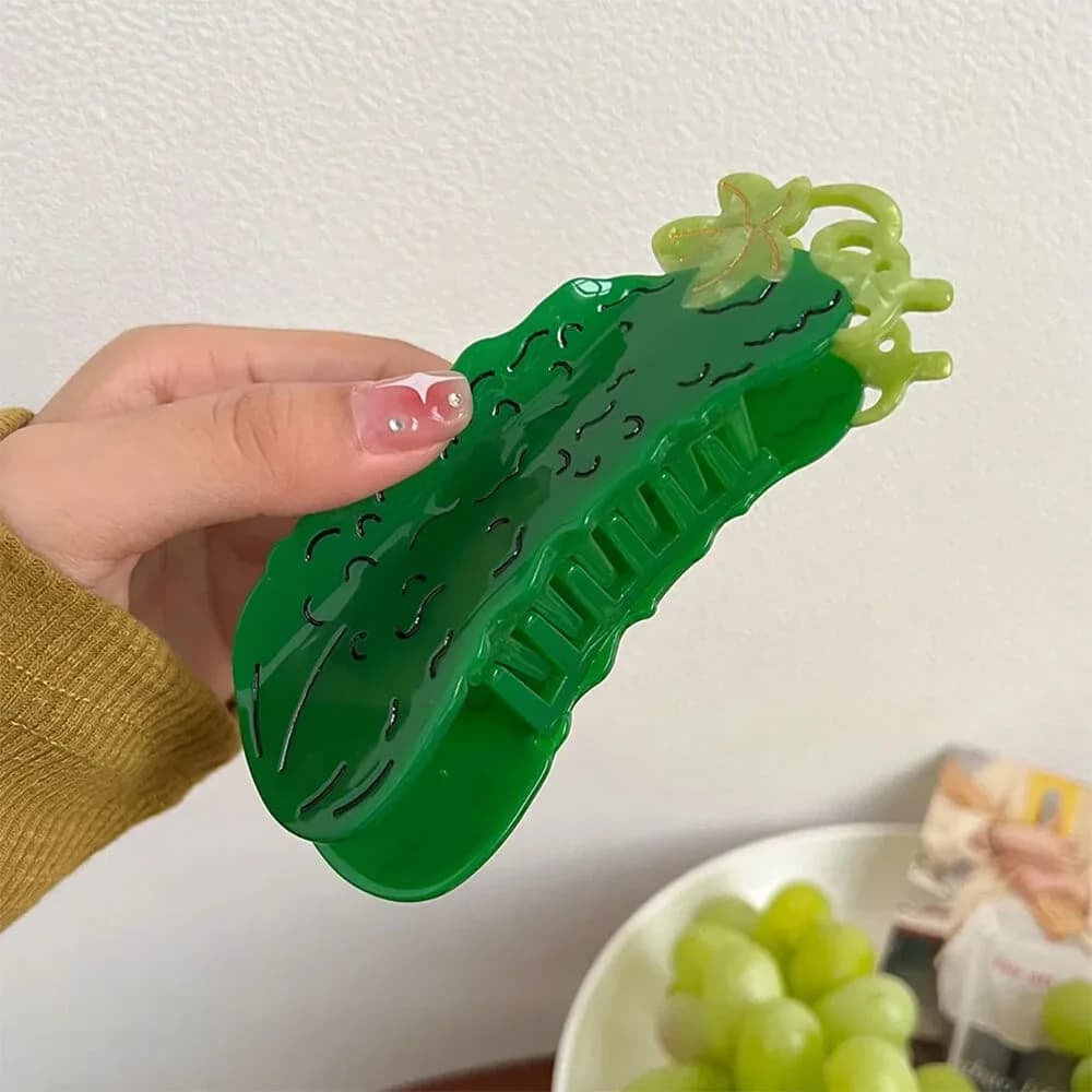 Cucumber Hair Claw Clip — view 2 Cucumber Hair Claw Clip — view 2