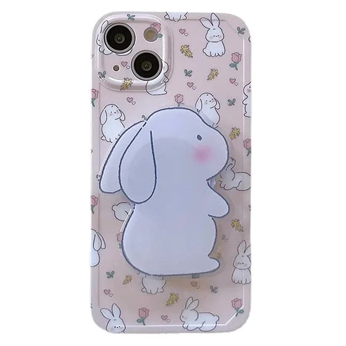 Bunny Cottagecore iPhone Case — view 1 Bunny Cottagecore iPhone Case — view 1