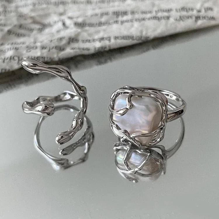 Minimalist Aesthetic Ring Set — view 2 Minimalist Aesthetic Ring Set — view 2