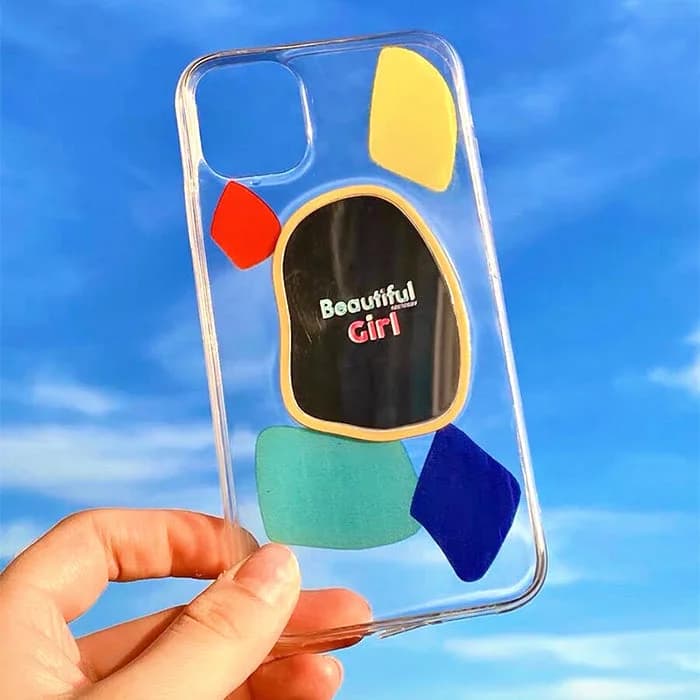 Beautiful Girl Mirror iPhone Case — view 1 Beautiful Girl Mirror iPhone Case — view 1