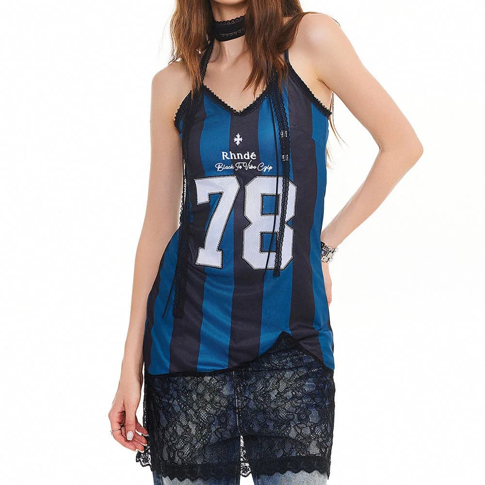 Blokette Core 78 Lace Trim Dress — view 2 Blokette Core 78 Lace Trim Dress — view 2