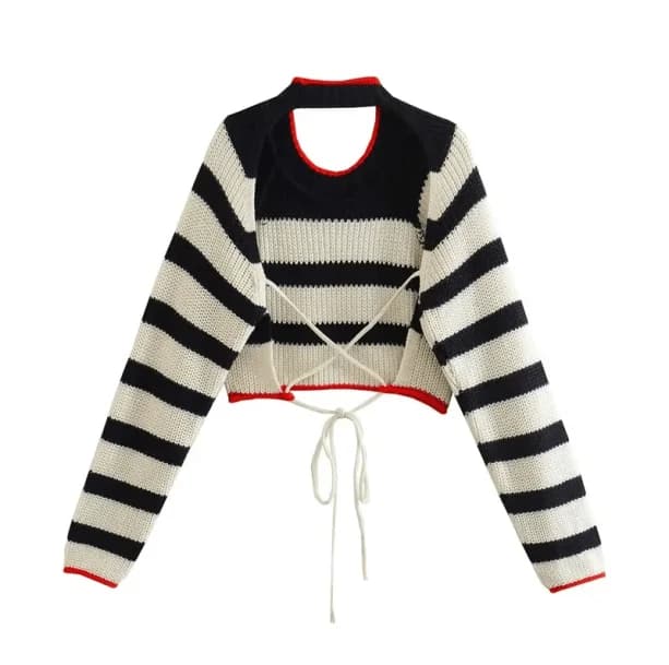 Open Back Aesthetic Sweater — view 2 Open Back Aesthetic Sweater — view 2