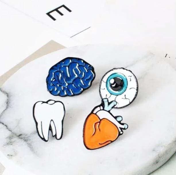 Body Parts Pin Collection — view 1 Body Parts Pin Collection — view 1