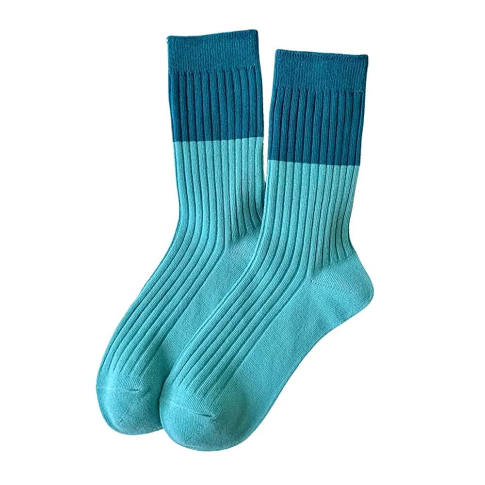 Blue & Green Patterned Socks — view 2 Blue & Green Patterned Socks — view 2