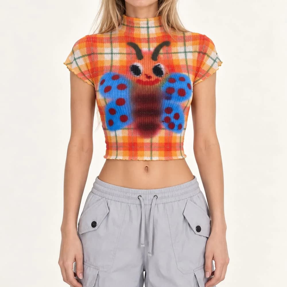 Butterfly Buzz Mesh Top — view 2 Butterfly Buzz Mesh Top — view 2