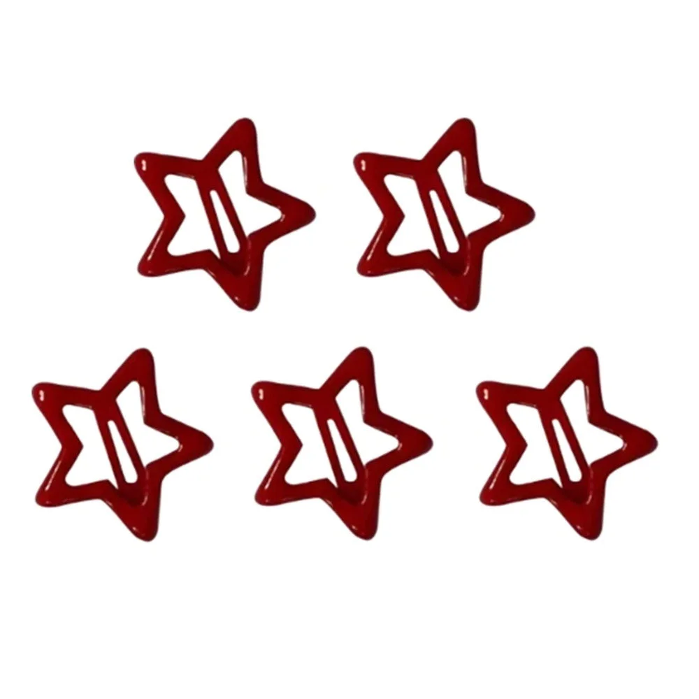 Star Shape Red Hair Clips — view 2 Star Shape Red Hair Clips — view 2