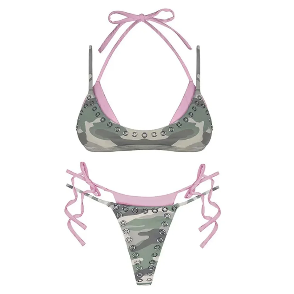 Y2K Camouflage Bikini Set — view 1 Y2K Camouflage Bikini Set — view 1