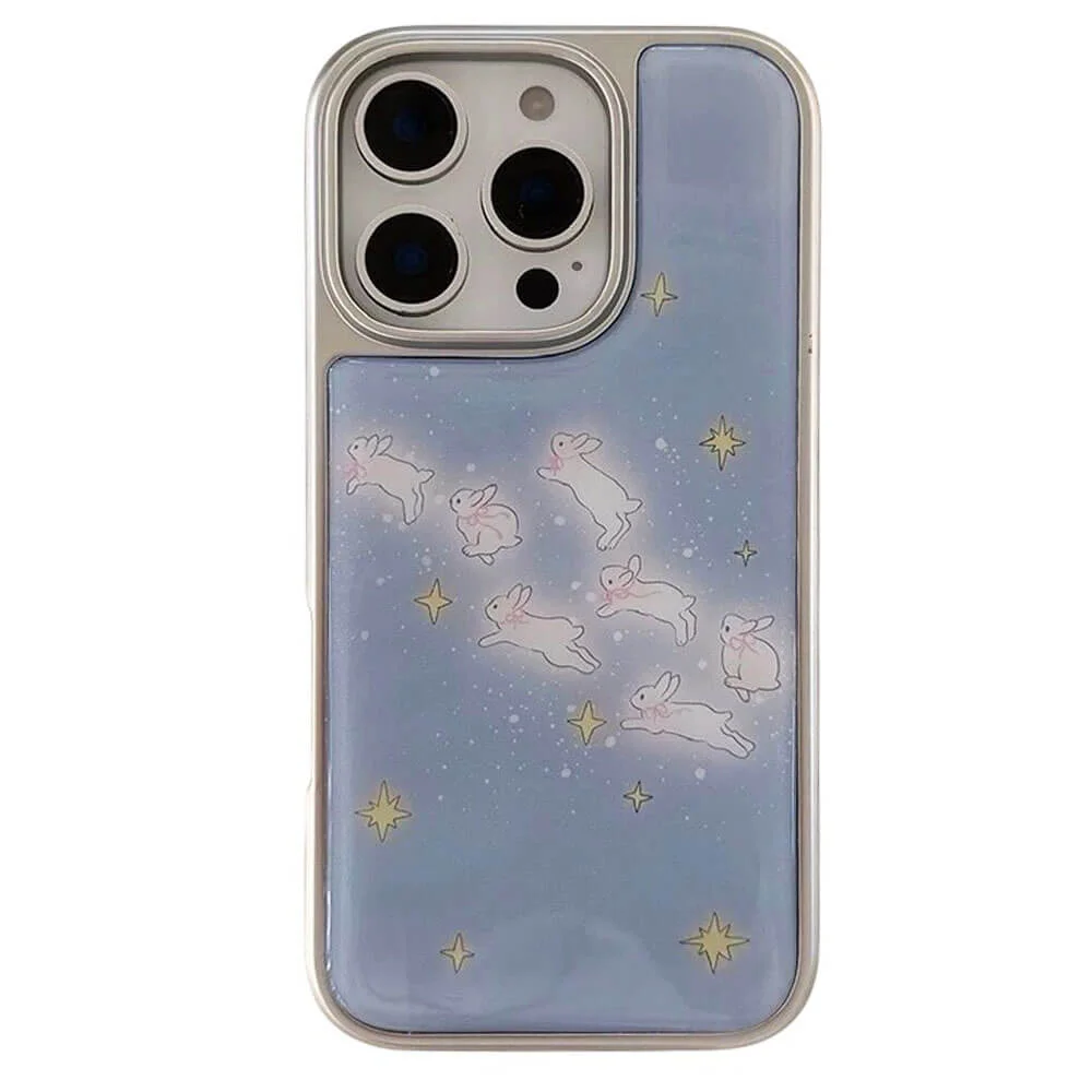 Bunny & Stars iPhone Case — view 1 Bunny & Stars iPhone Case — view 1